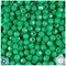 BeadTin Green Opaque 6mm Faceted Round Plastic Craft Beads (600pcs)
